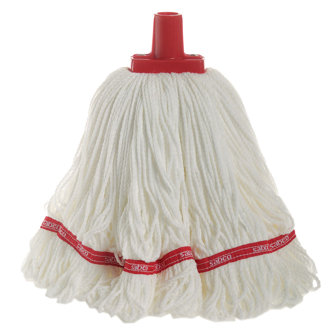 Sabco 350g Premium Grade Microfibre Round Mop - Red