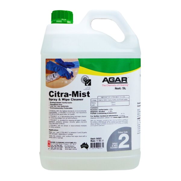 Agar Citra-Mist 5L - Spray & Wipe Cleaner
