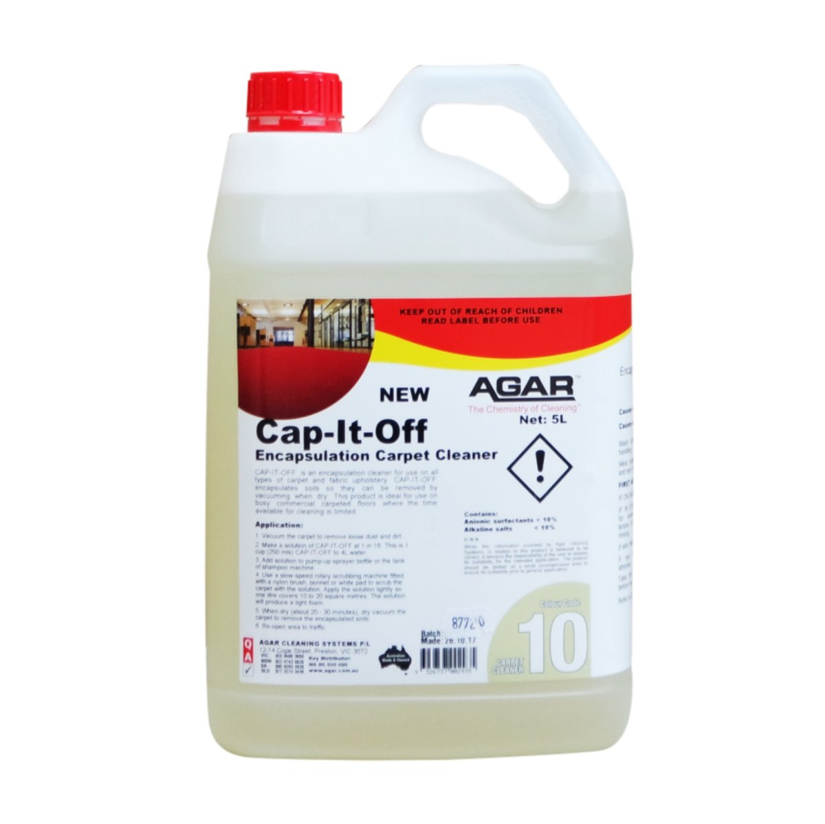 Agar Cap It Off 5L - Encapsulation Carpet Cleaner