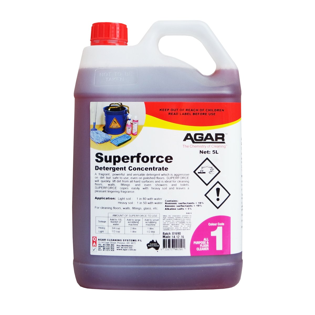Agar Superforce 5L - Concentrated Detergent