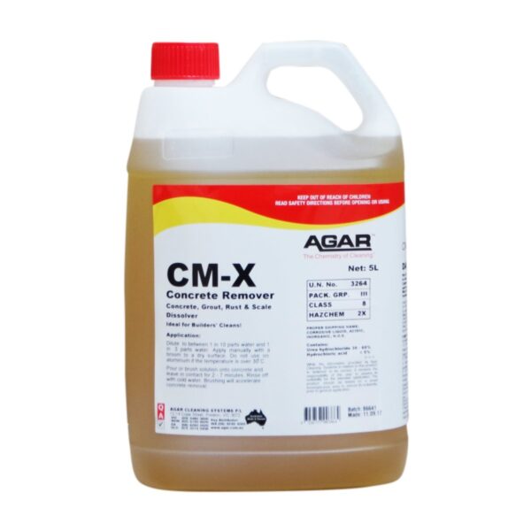 Agar CM-X 5L - Concrete, Grout, Rust & Scale Remover