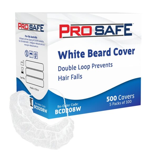 Pro-Safe Beard Covers White
