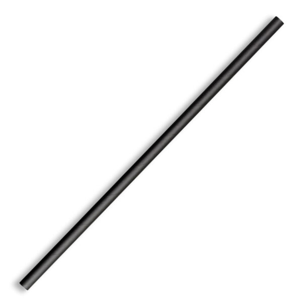 BioPak 6mm Regular Paper BioStraw - Black