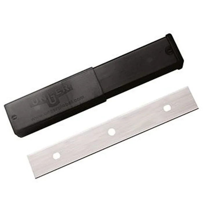 Unger Premium Glass Scraper Blades Stainless Steel 10Cm - 25 Pk