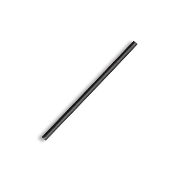 BioPak 4.5x120mm Cocktail Paper BioStraw - Black