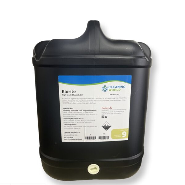 Cleaning World Klorite 15L - High Grade Bleach 6.25%