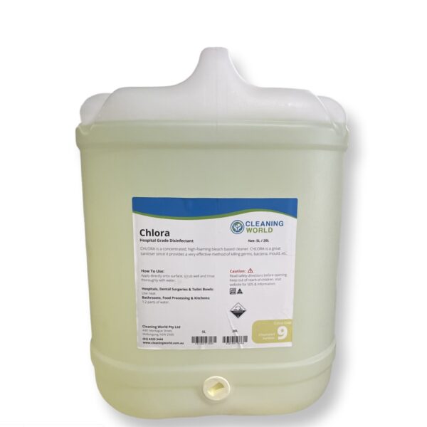 Cleaning World Chlora 20L - Hospital Grade Disinfectant