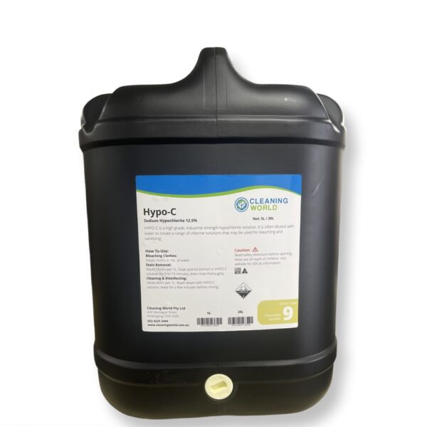 Cleaning World Hypo-C 20L - Sodium Hypochlorite 12.5%
