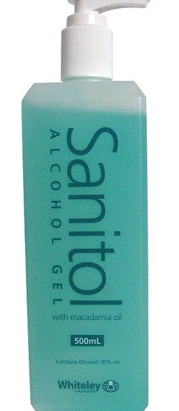 Whiteley Sanitol Antibacterial Hand Sanitiser Gel 500ml