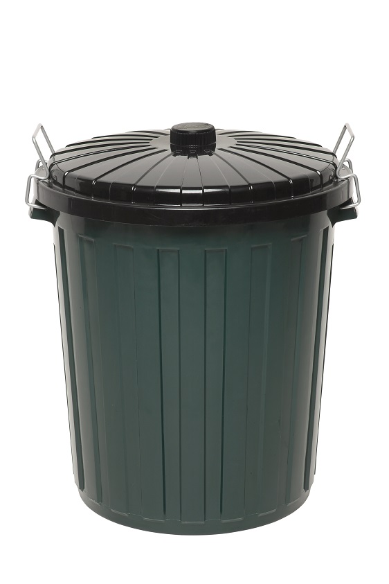 Edco Plastic Garbage Bin With Lid 73L Green