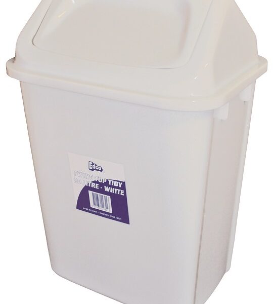 Edco Plastic Bin 20L - White
