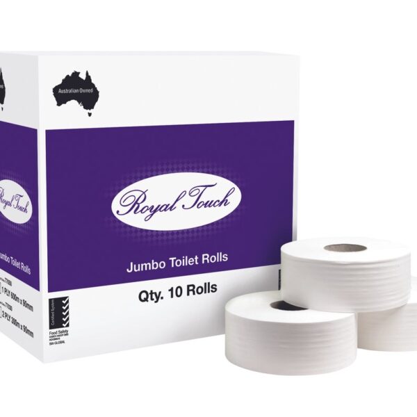 Clean & Soft 1 Ply Jumbo Toilet Paper Rolls 500m