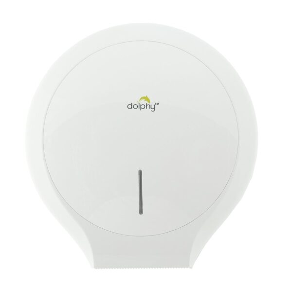 Dolphy Single Jumbo Toilet Roll Dispenser - Black