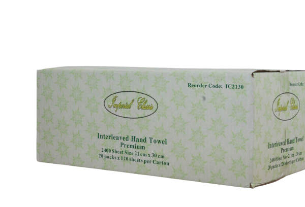Clean & Soft 2 Ply Compact Interleaved Hand Towels - 19cm x 25cm