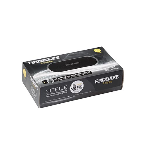 Pro-Safe Large Eclipse Nitrile Gloves Powder Free Black