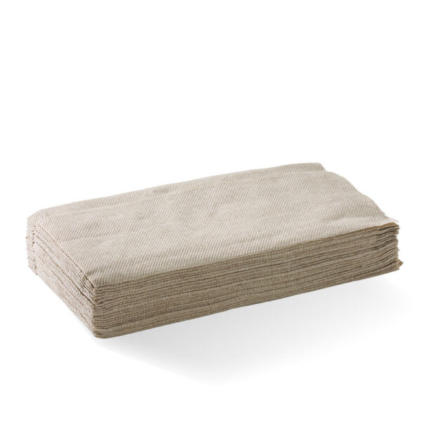 BioPak 1-Ply Single Saver BioDispenser Napkin - FSC Mix - Natural