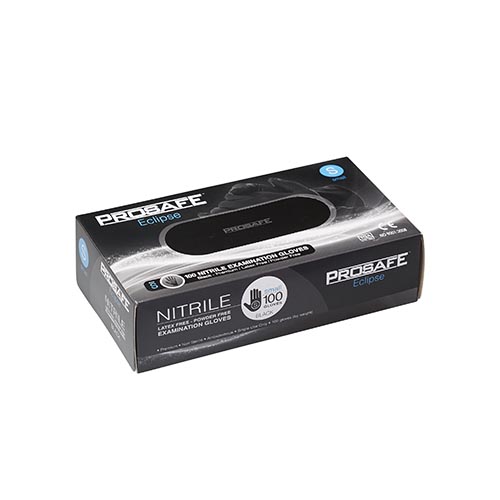 Pro-Safe Small Eclipse Nitrile Gloves Powder Free Black